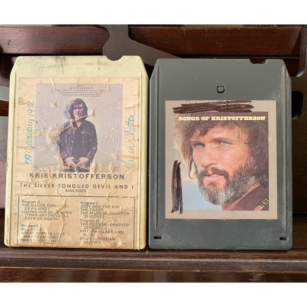 Kris Kristofferson 8 track lot